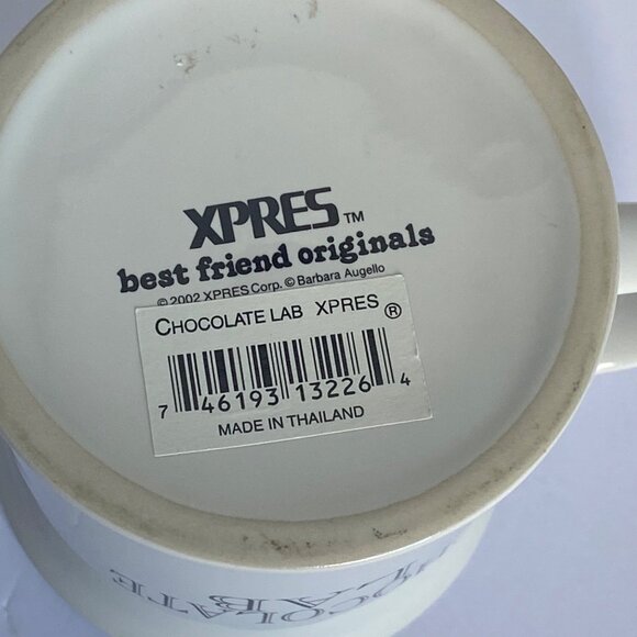 Vtg 2002 Chocolate Lab Dog Mug By Xpres Best Friend Originals NWOT 3D Ceramic - Picture 4 of 7